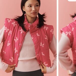 Beach Riot Bow puffer vest
